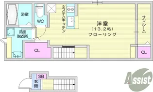 サクシード【2階】の間取り