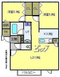 コスモ・ドルチェ【2階】の間取り