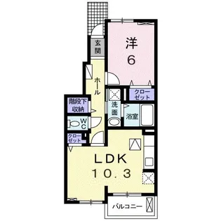 ミルトブリーゼ【1階】の間取り