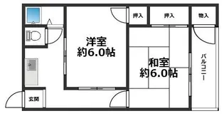 福住マンション【1階】の間取り