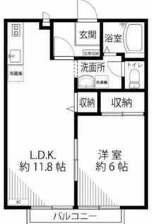 グリーンパークD【2階】の間取り