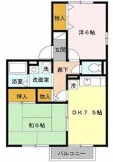 セジュール・K C棟【1階】の間取り