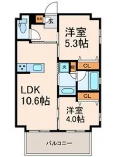 フロントコート両国【2階】の間取り