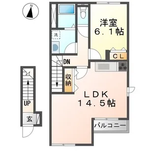 シャルム下井沢【2階】の間取り