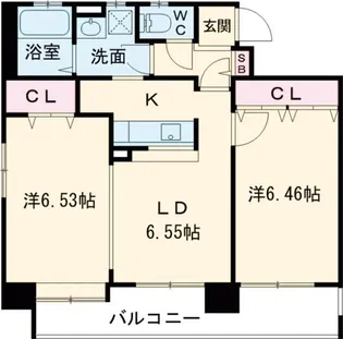 パークアベニュー ザ・スペクトラム【2階】の間取り