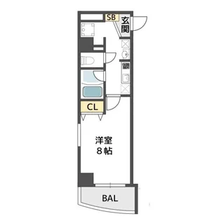 Will Do 千代崎【3階】の間取り