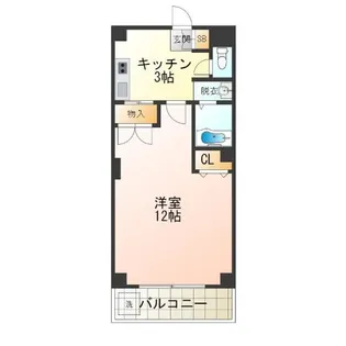サントピア天下茶屋【6階】の間取り
