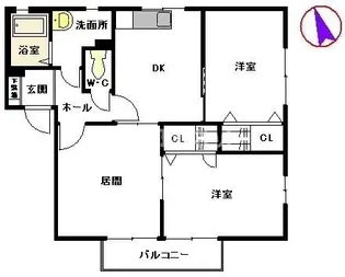 メゾン・フローラ C棟【2階】の間取り