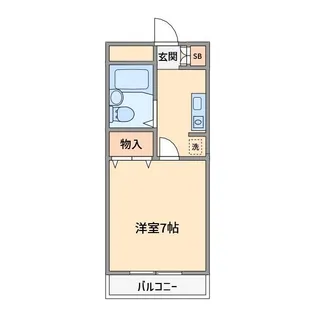 メゾンサンルーツ【2階】の間取り