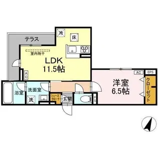 ESPELIA・K【1階】の間取り
