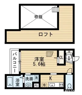 ココナッツ姪浜【1階】の間取り