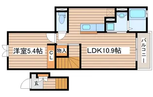 マサキヤC【2階】の間取り