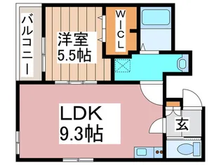 仮)Moderato【1階】の間取り