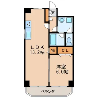 ハイライク栄ハイツ【10階】の間取り