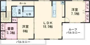 サニーフォレストII【3階】の間取り