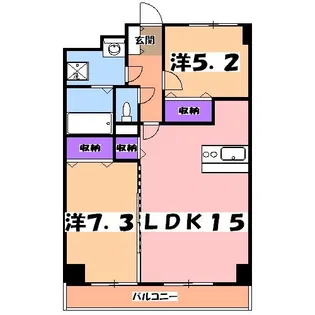 プラナス桜【4階】の間取り