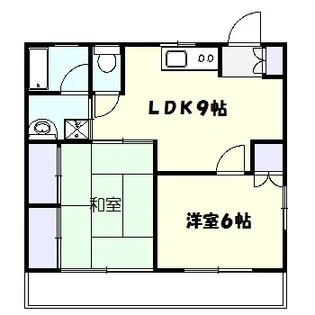 リバティハイツB【2階】の間取り