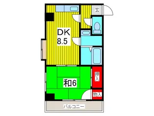 ブラッケンハウス【5階】の間取り