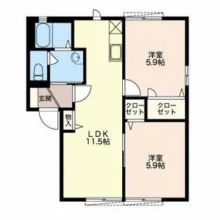 フォーレス A【1階】の間取り