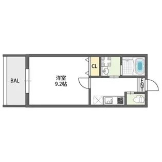 レクラン七道【8階】の間取り