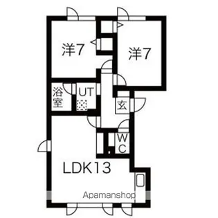 ウォーターパーク【2階】の間取り