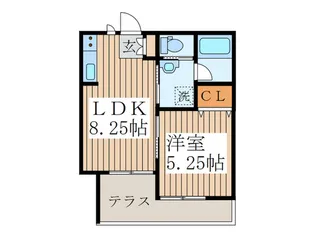 セレッソ カピタル【1階】の間取り