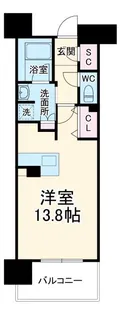 ロイヤルパークスERささしま EAST【6階】の間取り