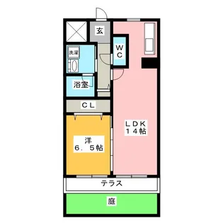 ポルテボヌール【1階】の間取り