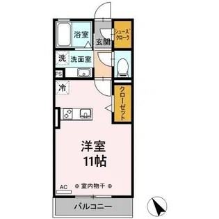 アレッサ A棟【2階】の間取り