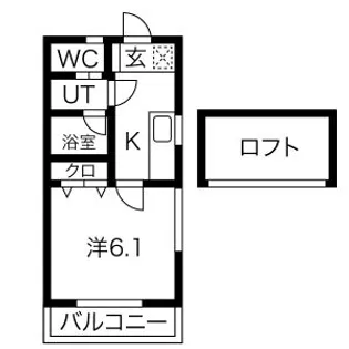 メゾン・ド・ユエ【2階】の間取り