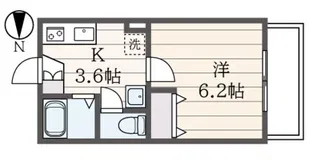 メゾン山手【1階】の間取り