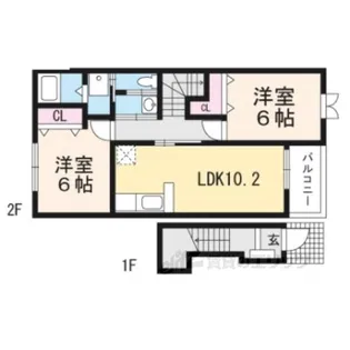 フィオーレ・カーサ【2階】の間取り
