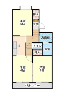 インペリアル【3階】の間取り