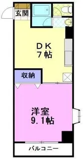 ウインズ杉【4階】の間取り