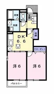 ドミール ラヴェニュー【1階】の間取り