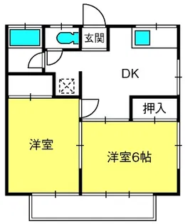 陽光ハイツ【1階】の間取り