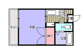 シャンポール観音寺【2階】の間取り