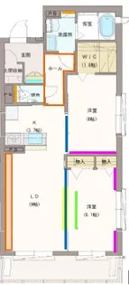 トップステージ谷塚【1階】の間取り
