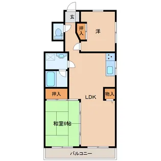 茨城県水戸市千波町【マンション】の間取り