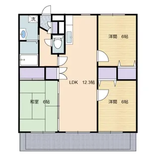 ヴェルファーレ長嶺I【2階】の間取り