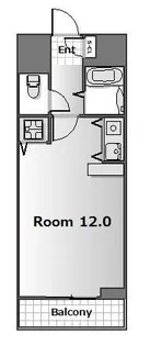 グロリアス博多【6階】の間取り