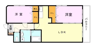 ル・コルニュイエ【6階】の間取り