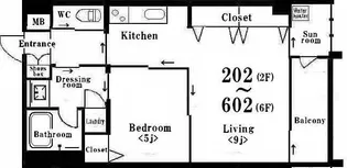 カーザデルソーレ【3階】の間取り
