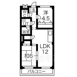 メゾン阪野【4階】の間取り