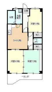 ファミーユマルエ【3階】の間取り