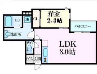 REGALEST-S 古市II【1階】の間取り