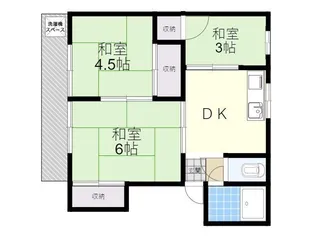 第1板井アパート【2階】の間取り