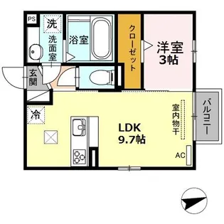 愛知県蒲郡市本町【アパート】の間取り