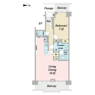 リノア西葛西【2階】の間取り