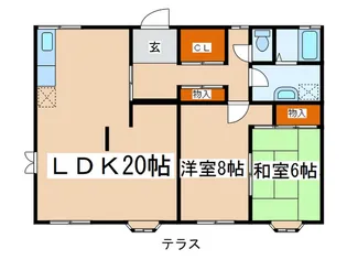 ファミール海老名【1階】の間取り